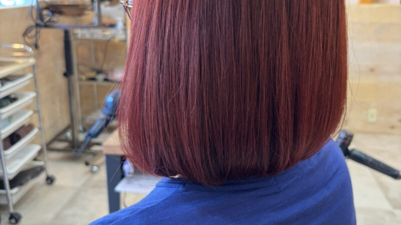 大人の赤みカラー✨